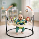 Фото 1 — Дитячий розвивальний ігровий центр-джемпер Fisher-Price Jumperoo з підсвіткою та звуком, бежевий