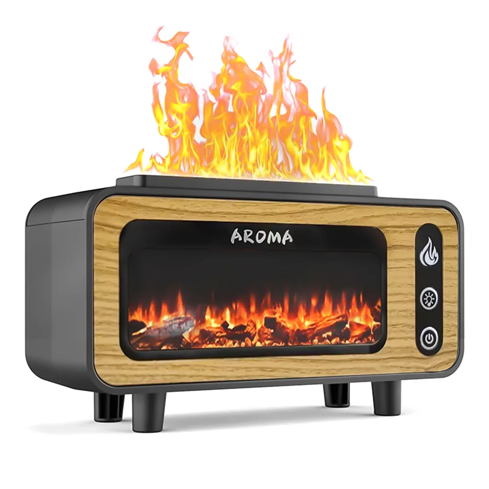 Зволожувач-аромадіфузор USB LED «Vintage Fireplace», ретро