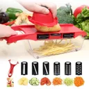 Photo 4 — Mandoline Slicer 6-in-1 Vegetable Grater with Container