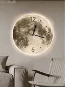 Photo 1 — Wall clock "Moon" NCH-40-40 with LED backlight, Arabic numerals+dots