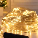Фото 3 — Гірлянда Кінський хвіст 500 LED 20 ниток 2.5м Теплий білий / Світлодіодна гірлянда на ялинку / Гірлянда USB