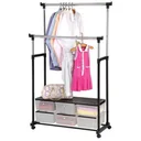 Фото 1 — Телескопическая стойка-вешалка для одежды Double Pole Clothes Horse
