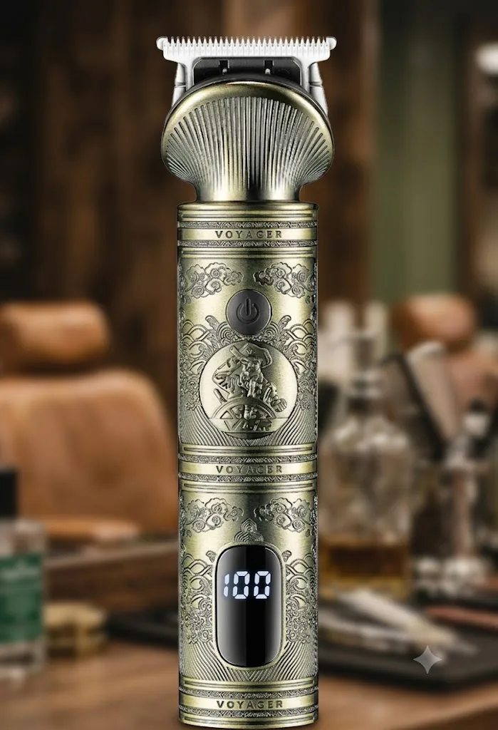 Тример VGR V-106 для бороди та вусів, набір для стрижки 6в1, акумуляторний