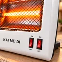 Фото 3 — Електричний кварцовий обігрівач KAI MEI DI 2 режиму / Настільний інфрачервоний теплоівенілятор 800 Вт