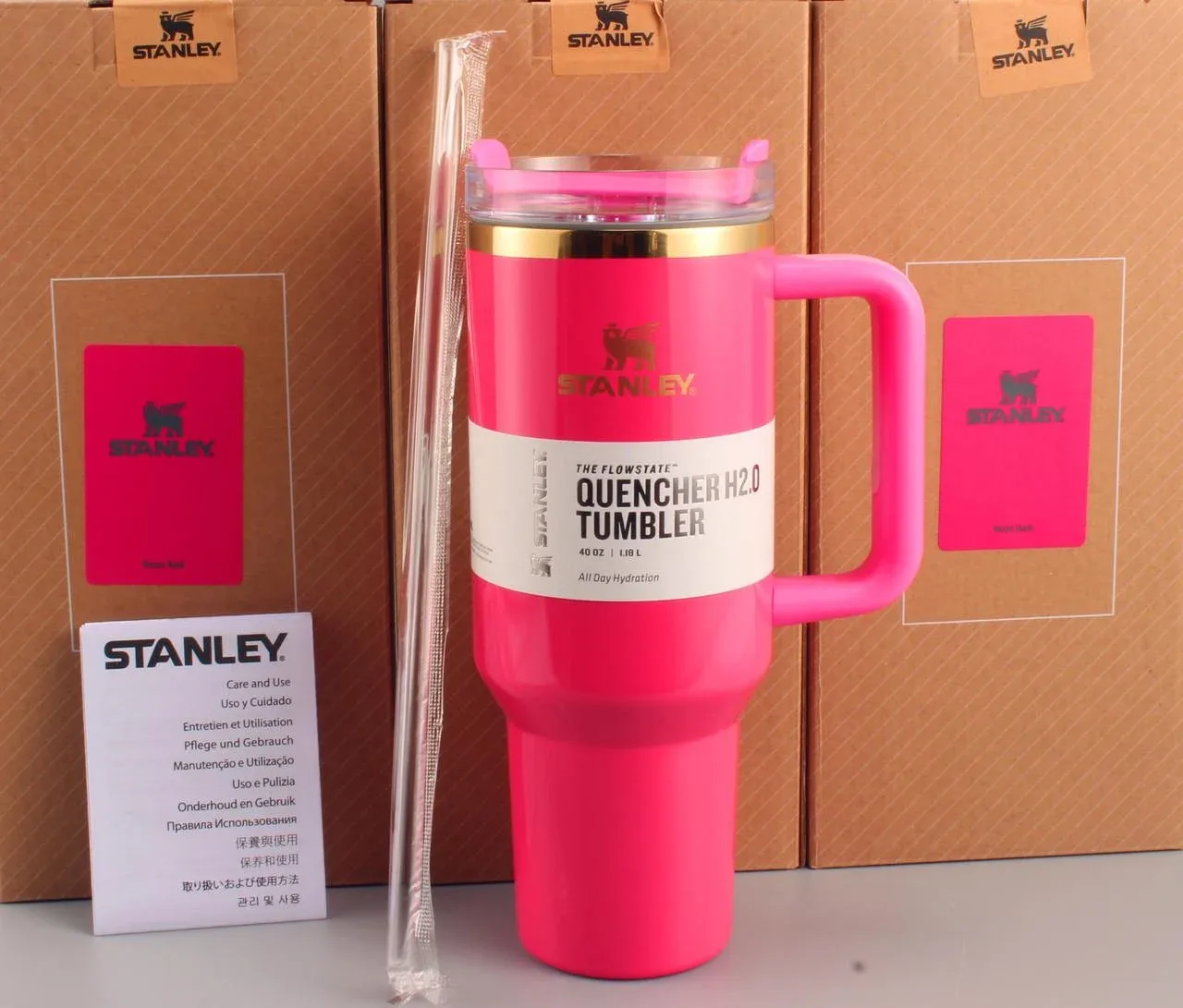 Термочашка Stanley 1.18 л, рожева