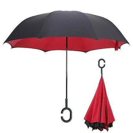 Розумна парасолька зворотного складання UP-BRELLA