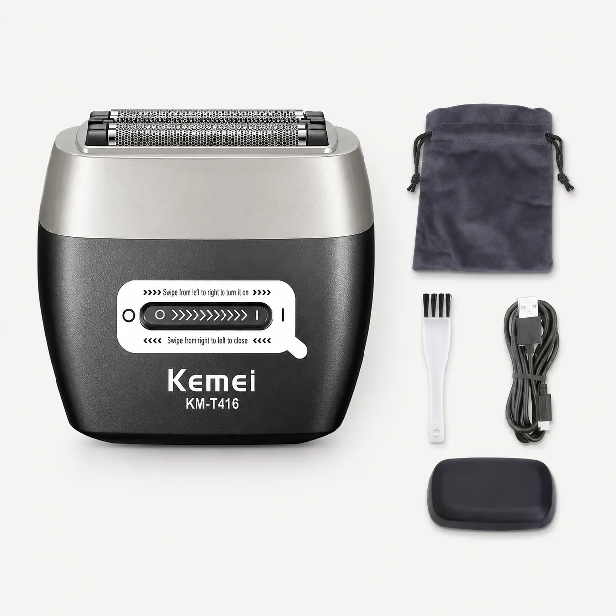 Електробритва Kemei KM-T416, 13000 об/хв, акумулятор 1600 мАг