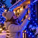 Фото 3 — Зовнішня гірлянда-нитка String-Lights 100L 3.3B, 10 м 100 LED Синій