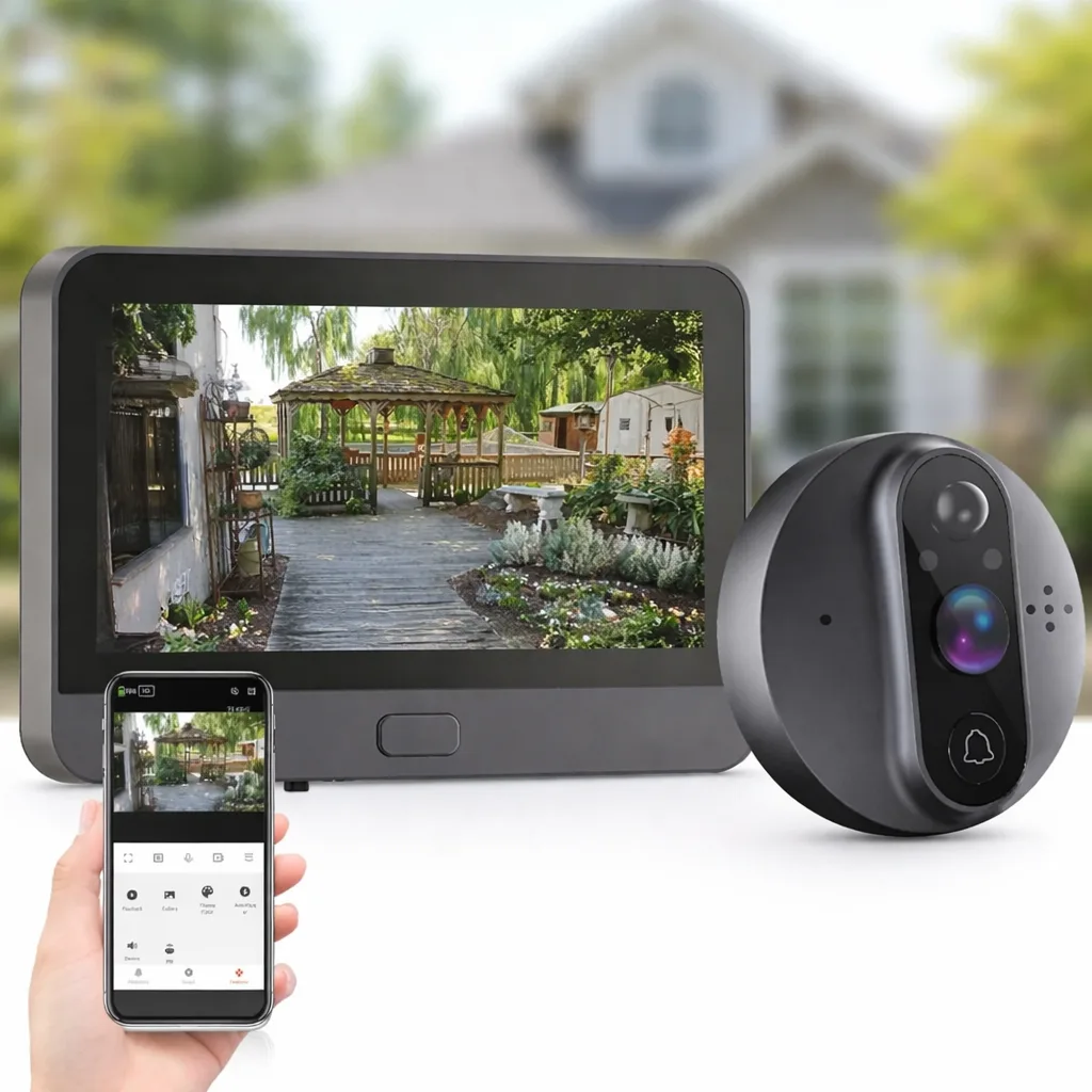 Видеодомофон Tuya Smart Video Doorbell ED-300PA Wi-Fi с ИК-подсветкой и датчиком движения