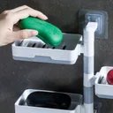 Photo 3 — Wall-mounted rotating soap organizer