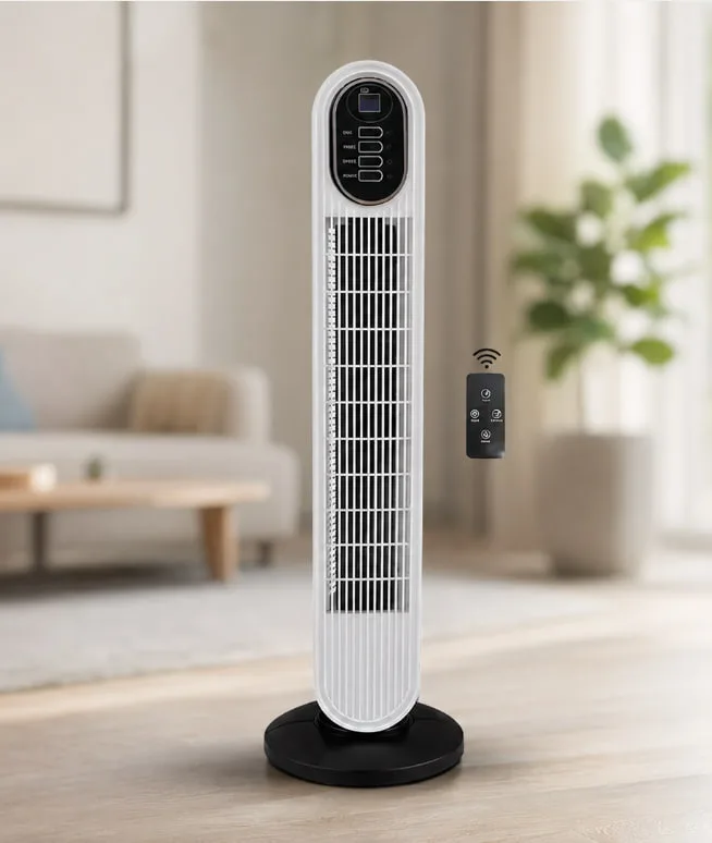 Вентилятор напольный колонный BITEK BT-2906R 500Вт с пультом и таймером