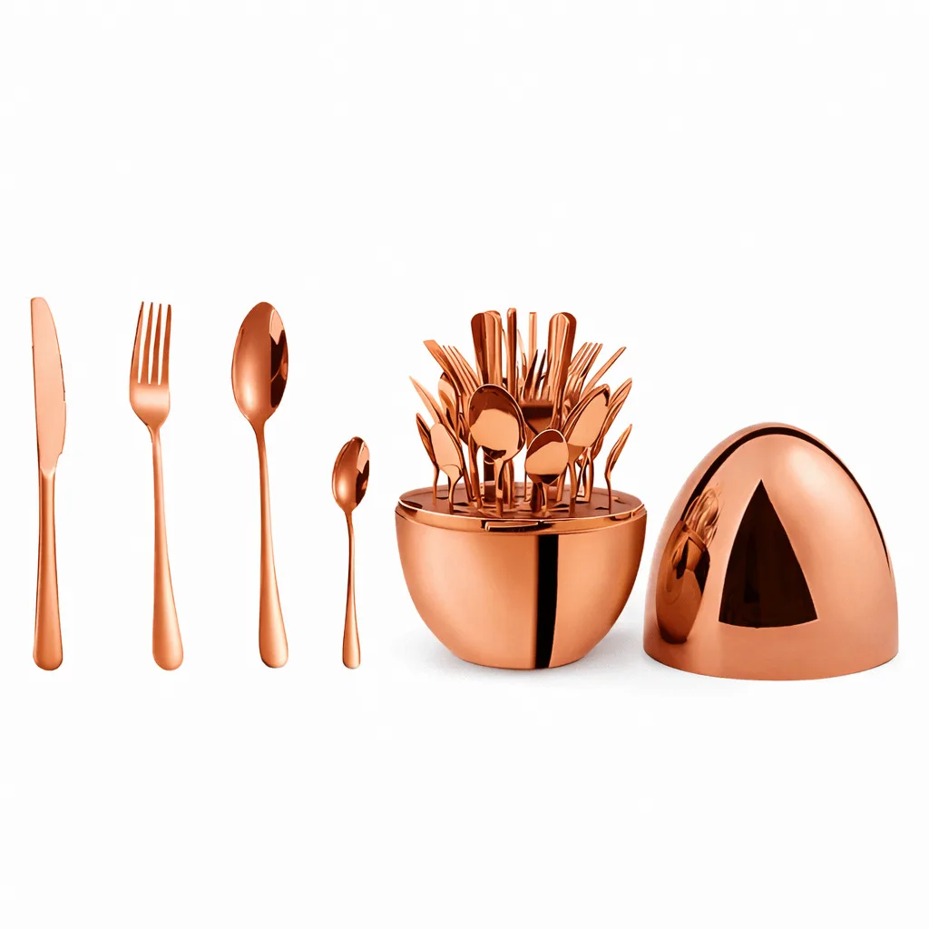 Столовые приборы из нержавеющей стали EGG 24 шт Bronze
