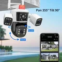 Photo 2 — Outdoor security camera Yoosee PTZ 4G, 3 lenses, 12 MP