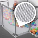 Photo 4 — Kids playpen fence 125x125x63 cm with basketball hoop and toy pocket, gray