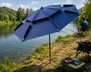 Photo 2 — Beach & Garden Umbrella 1.7 m, Tilt, Valve, Case & Hooks, Blue