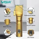 Фото 5 — Професійна акумуляторна машинка для стрижки волосся VGR V-280 з дисплеєм та насадками