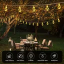 Фото 6 — Вулична гірлянда на сонячній батареї 10 м / Гірлянда 16 LED-ламп USB Type-C IP65