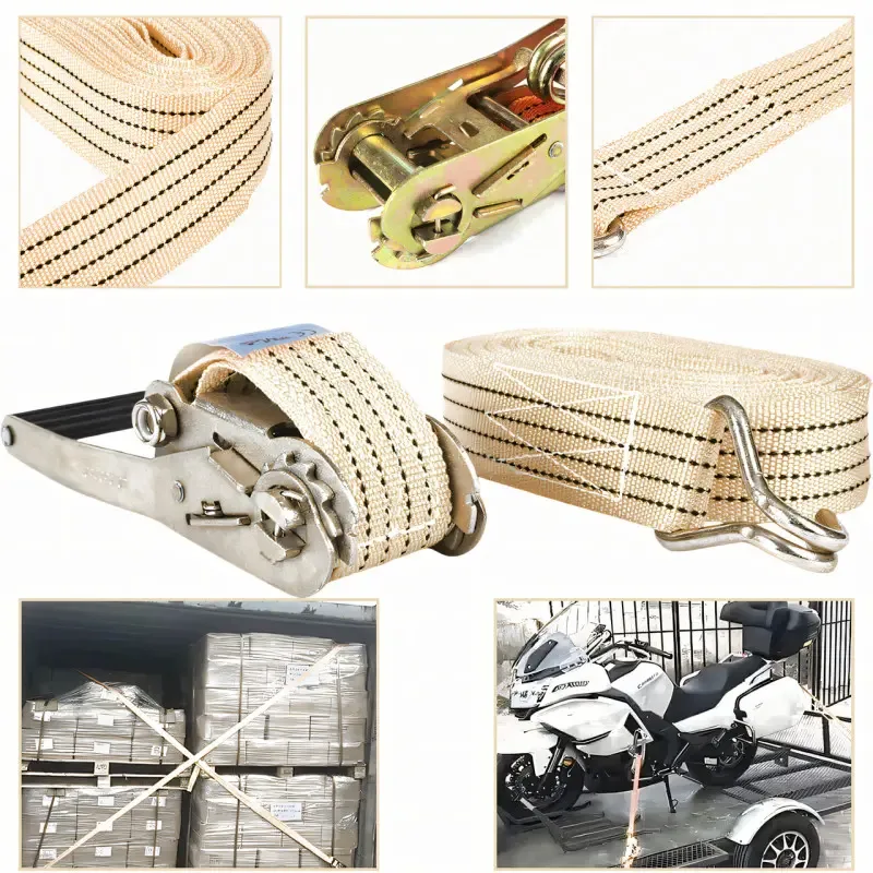 Страхувальний трос 2,1 м, стрічка транспортна з натягувачем Safety rope