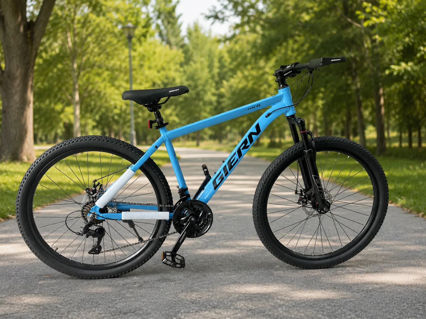 Гірський велосипед GIERN 24-701, 24", сталева рама, обладнання L-TWOO, голубий