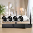 Фото 1 — Комплект відеоспостереження бездротової Full HD Wi-Fi на 4 камери з реєстратором