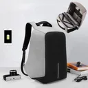 Фото 5 — Міський рюкзак антизлодій Bobby для ноутбука 15.6" з USB, сірий