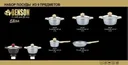 Photo 3 — Cookware set Benson BN-339, 9 pieces: saucepans 1.4/2.4/4/6.3 L, frying pan 24 cm