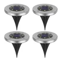 Фото 2 — Садовий світлодіодний ліхтар на сонячній батареї Solar Pathway Lights, 4 шт, 7 см