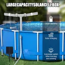 Photo 4 — Solar-powered pool fountain with RGB lighting, foldable, dual nozzle