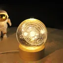 Фото 3 — Кришталева куля-нічник LED 3D "Сонячна система"