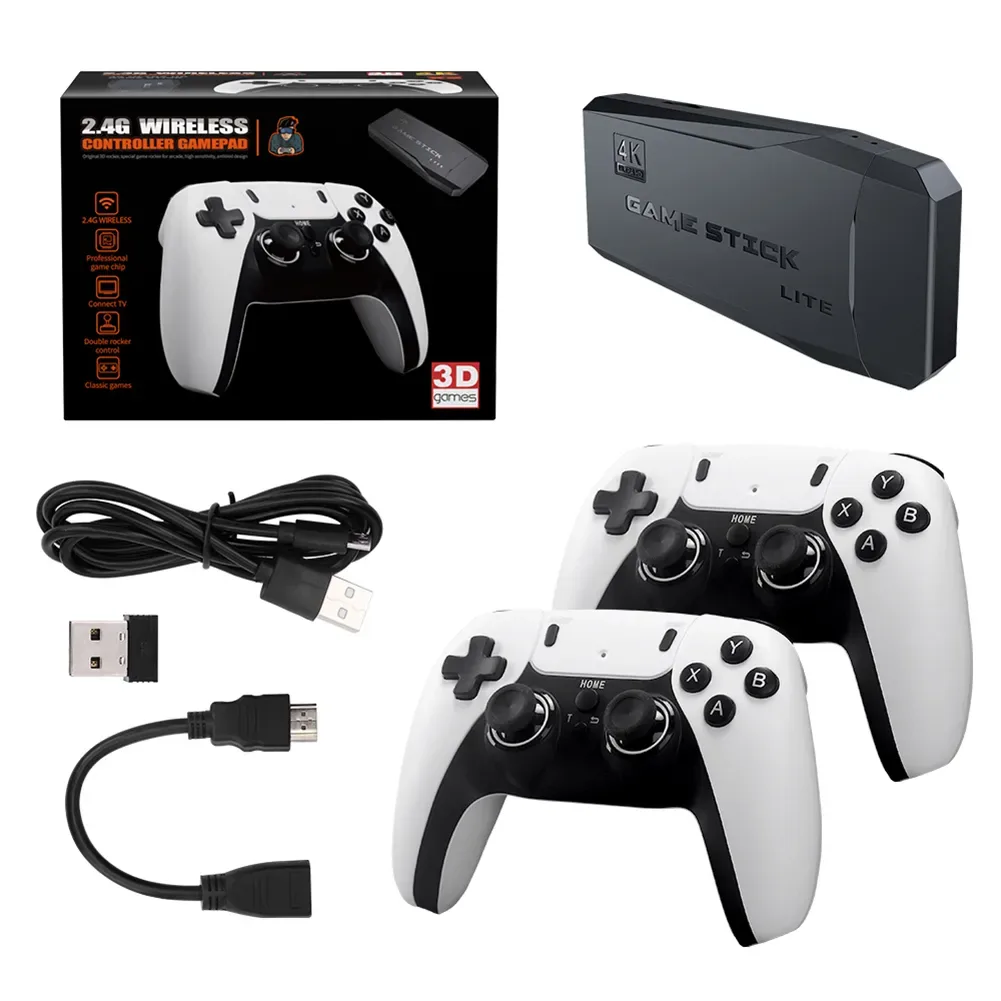 Беспроводная игровая консоль M8 Pro 4K, 2,4 ГГц, для PS1/FC/GB/GBA, 20000+ встроенных игр