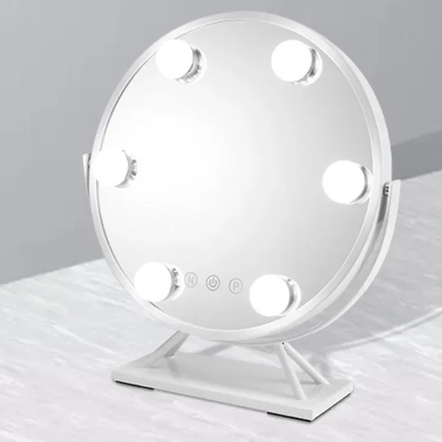 Зеркало для макияжа с LED подсветкой Led Mirror 5 LED JX-526, белое