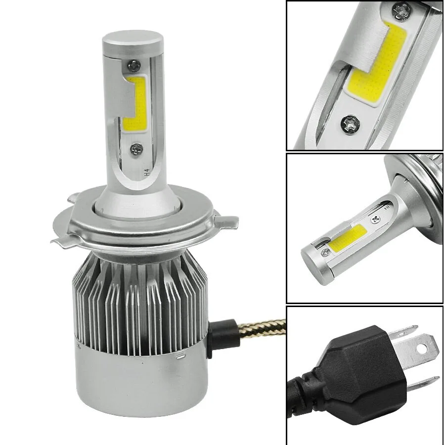 Лампы LED автомобильные C6 H4, ближний свет, 12-24В