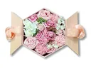 Фото 3 — Подарунковий набір троянд Forever I love you у коробці, ручної роботи, рожевий