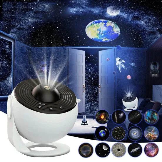 Проектор зоряного неба Planetarium Galaxy, домашній планетарій, 12 галактик, 360°