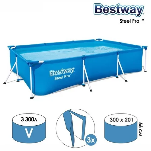 Басейн каркасний Bestway 56404, 300х201х66 см