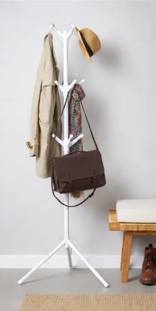 Стійка-вішалка для одягу Coat Rack біла