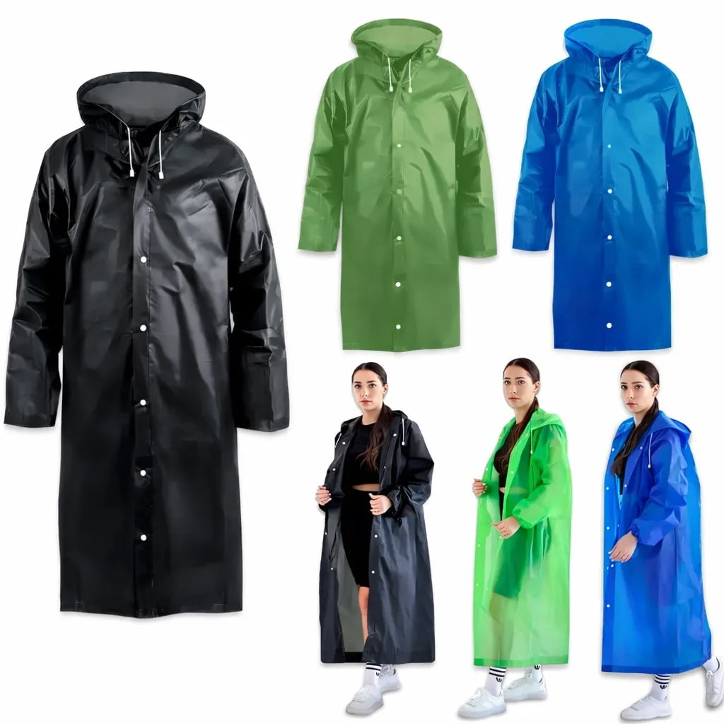 Плащ-дождевик с капюшоном XL, XXL, XXXL
