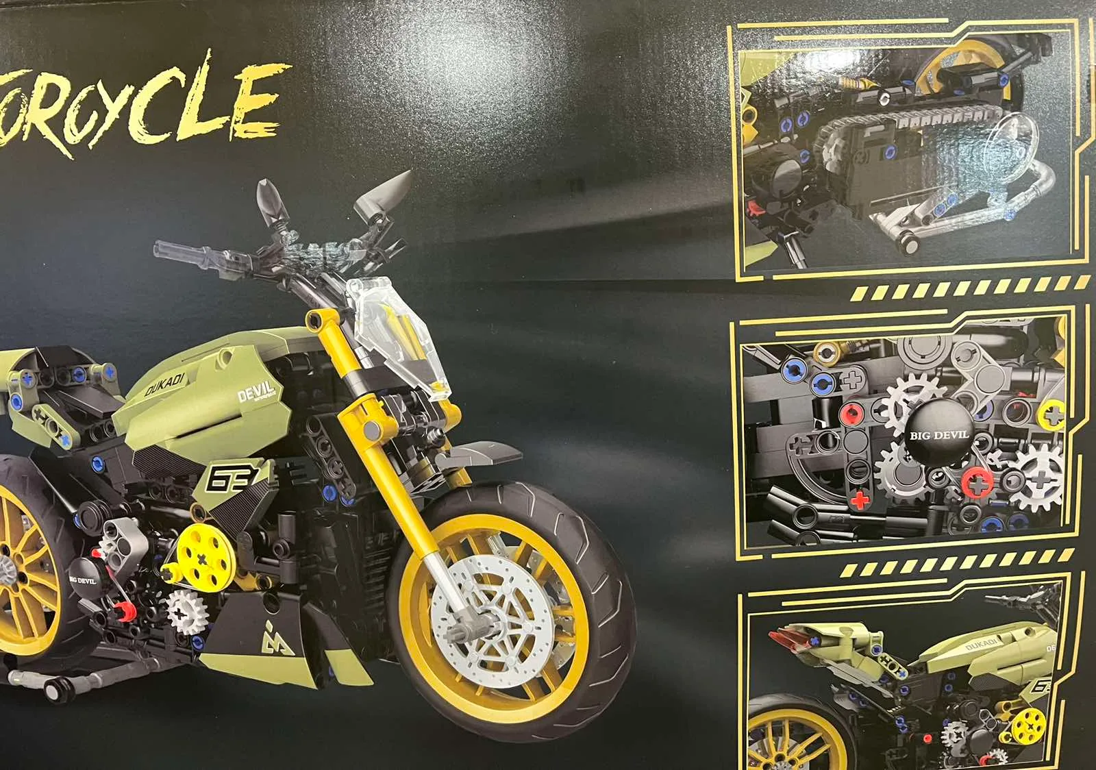 Конструктор-мотоцикл Lego «Ducati Grand Devil» QJ 5184, 756 деталей