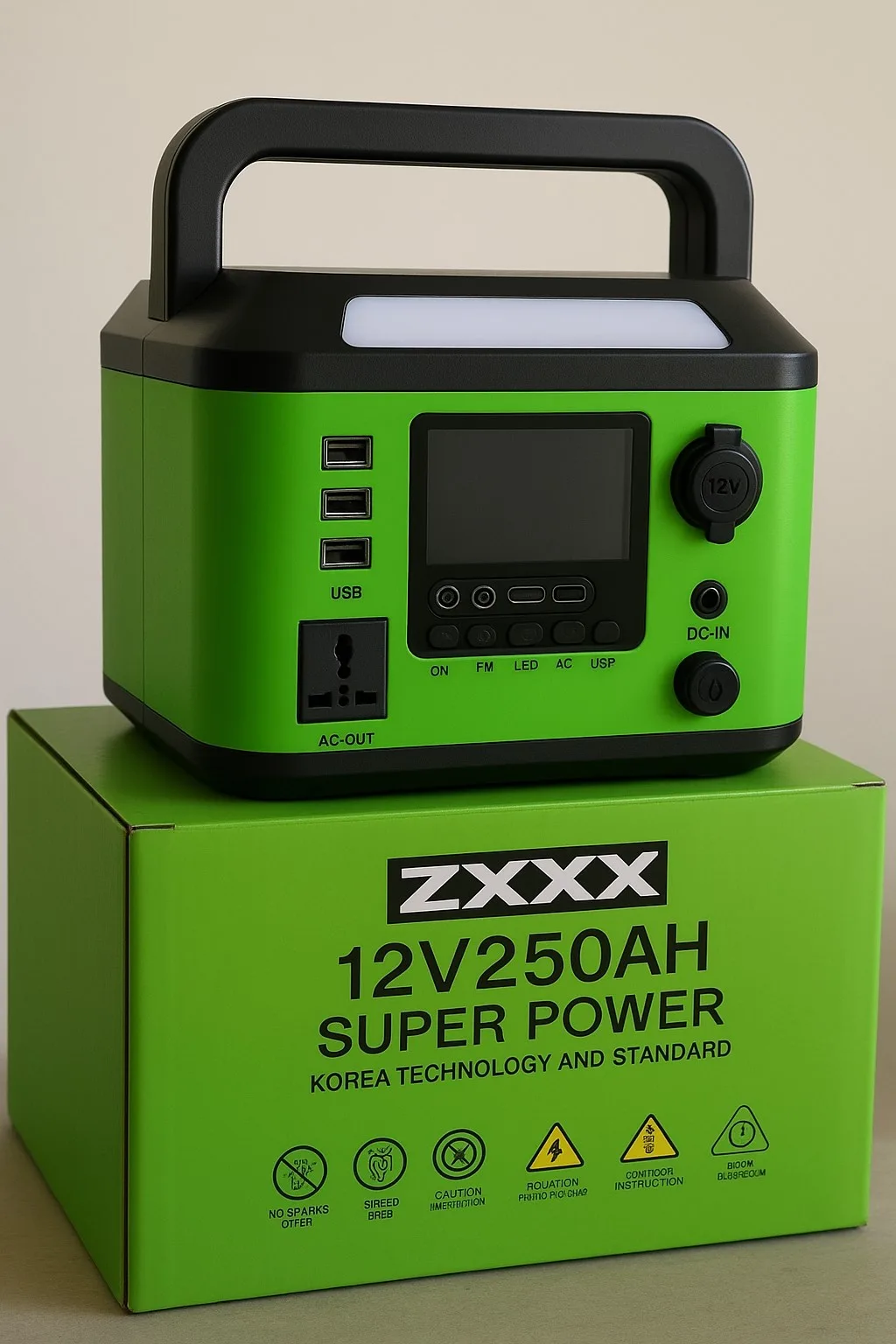 Портативна електростанція ZXX Super Power 500Wh (1000W, 220V)