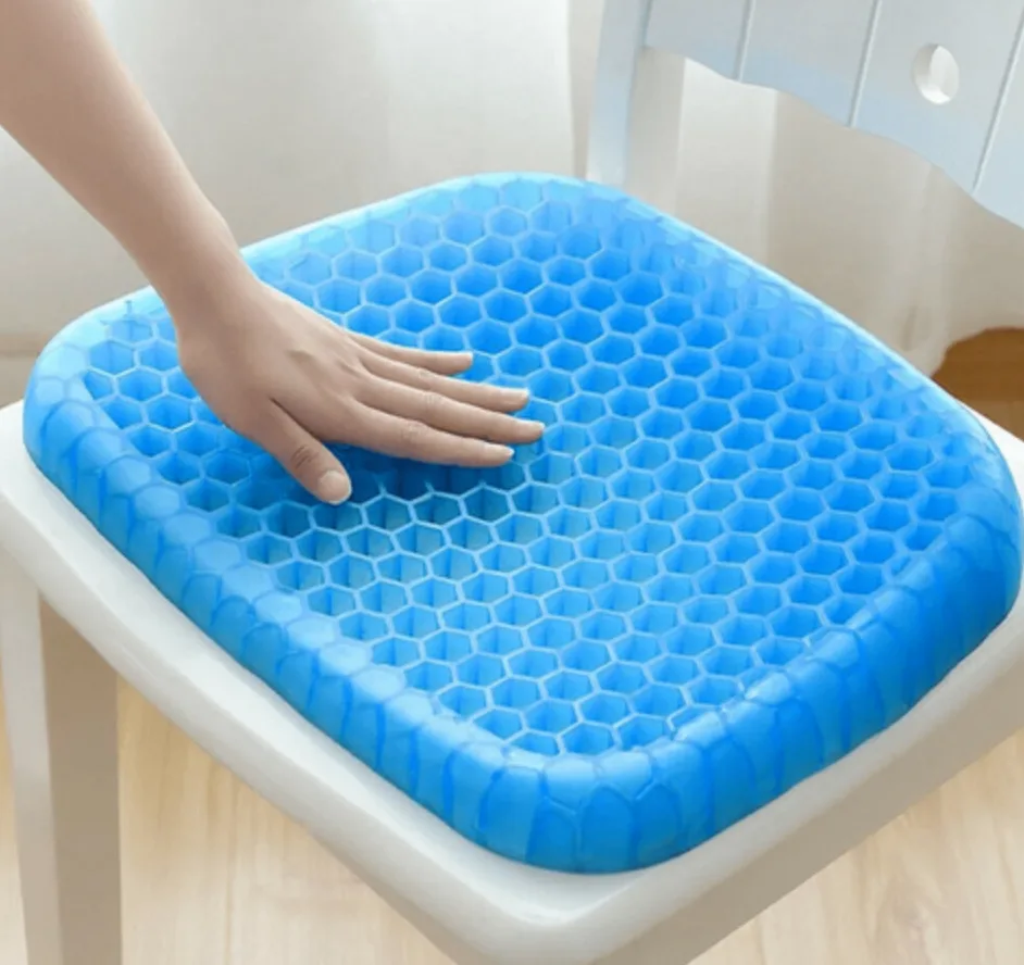 Ортопедическая подушка для разгрузки позвоночника Egg Sitter, гелевая подушка-сидушка