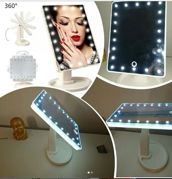 Дзеркало настільне з підсвіткою LED - бренд Large Led Mirror