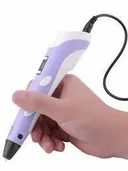 Фото 3 — Ручка 3D Pen 2 з LCD дисплеєм для малювання, фіолетова