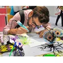Фото 6 — Ручка 3D Pen 2 з LCD дисплеєм для малювання, фіолетова