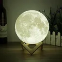 Фото 2 — Нічник 3D світильник Місяць Moon Touch Control 15 см, 5 режимів