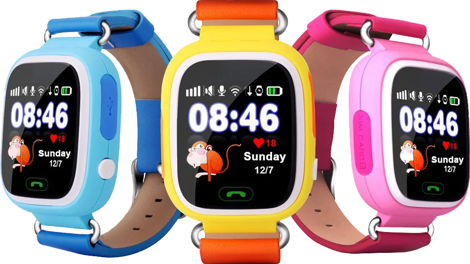 Смарт-годинник дитячий UWatch Q90, GPS, дзвінки, повідомлення, SOS, Wi-Fi