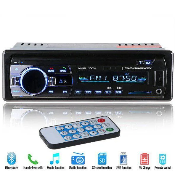 Автомагнітола JSD-520BT з USB та Bluetooth