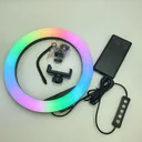 Фото 3 — Кільцева LED лампа RGB MJ26, 1 кріплення, керування на проводі
