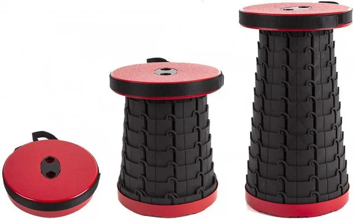 Складной туристический стул телескопический Telescopic Stool, 47 см, для пикника и рыбалки