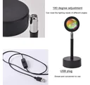 Photo 2 — Sunset Lamp projection light with sunset/sunrise effect fm-23