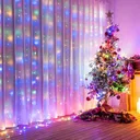 Фото 6 — Гірлянда Водоспад-штора, 2x2м, 320LED, мультиколор (синьо-зелено-червоний)